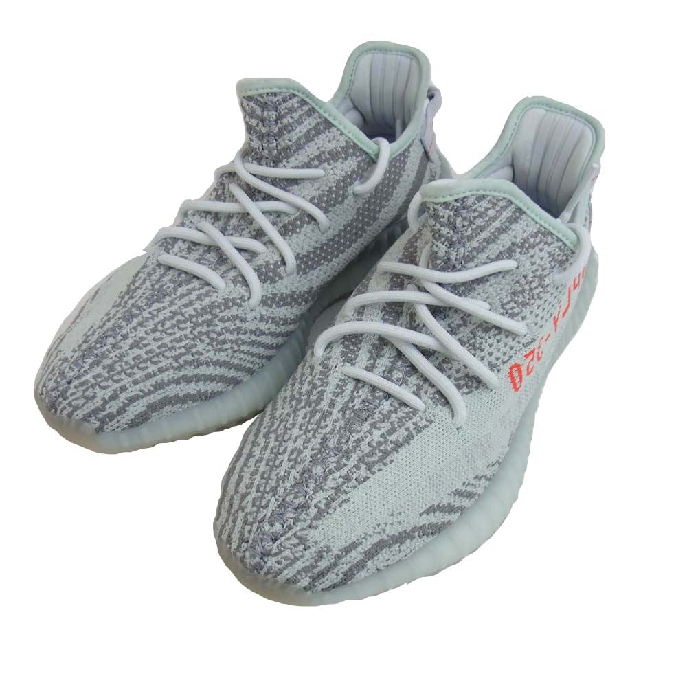 adidas アディダス B37571 YEEZY BOOST 350 V2 BLUE TINT イージーブースト スニーカー ライトグレー系 27㎝【極上美品】【中古】