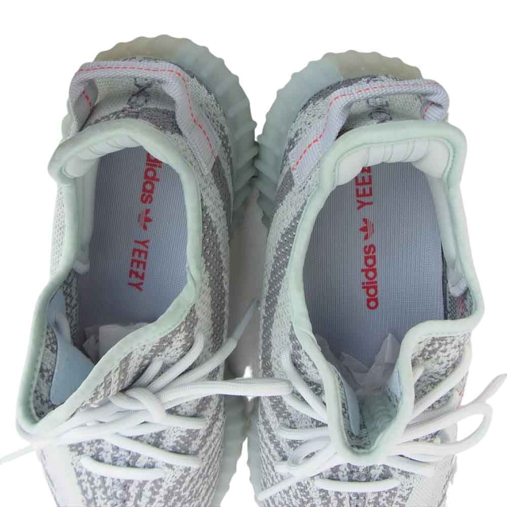 adidas アディダス B37571 YEEZY BOOST 350 V2 BLUE TINT イージーブースト スニーカー ライトグレー系 27㎝【極上美品】【中古】