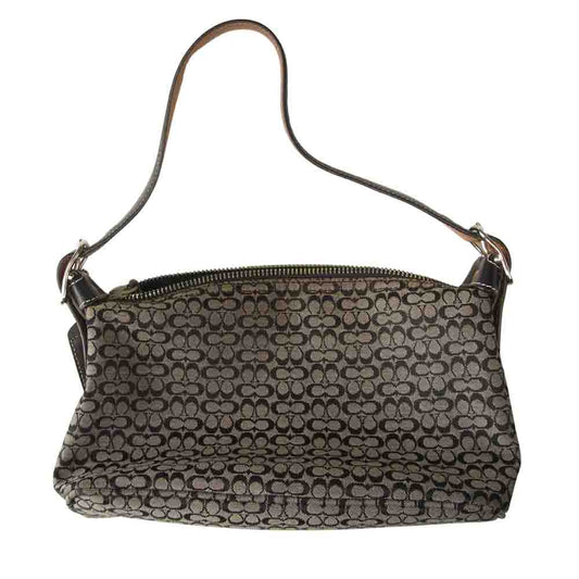 COACH コーチ 6332 ミニシグネチャー ハンド バッグ ブラック系【中古】