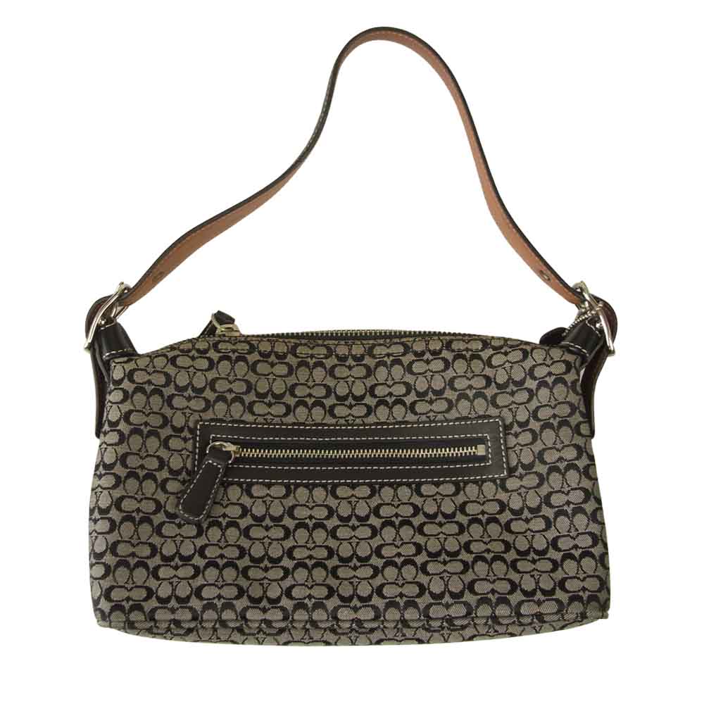 COACH コーチ 6332 ミニシグネチャー ハンド バッグ ブラック系【中古
