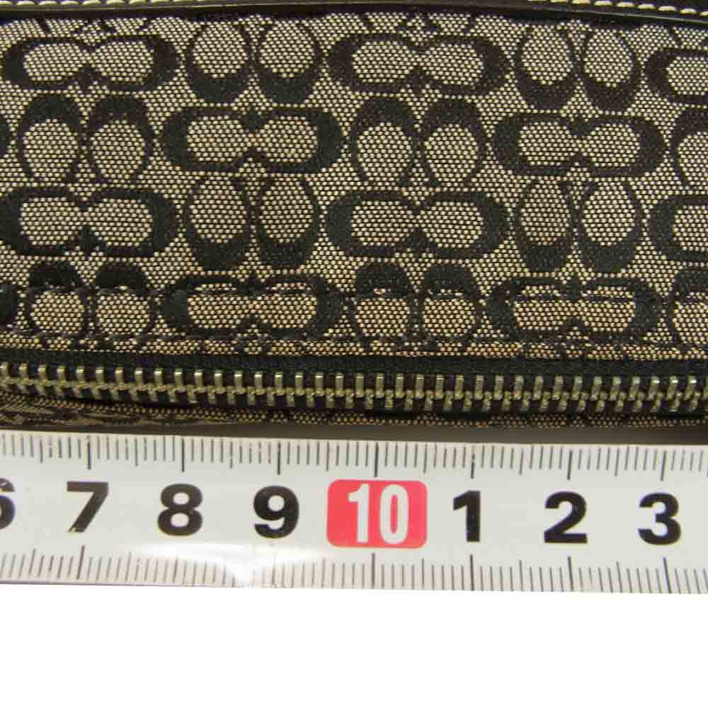COACH コーチ 6332 ミニシグネチャー ハンド バッグ ブラック系【中古】