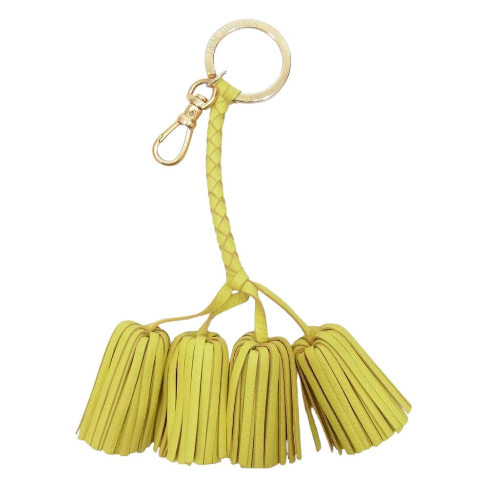 J&M Davidson ジェイアンドエムデヴィッドソン キーリング タッセル KEY TASSEL キーホルダー イエロー系【中古】
