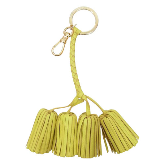J&M Davidson ジェイアンドエムデヴィッドソン キーリング タッセル KEY TASSEL キーホルダー イエロー系【中古】