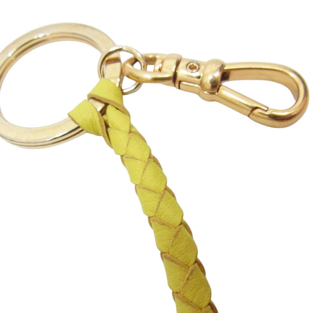 J&M Davidson ジェイアンドエムデヴィッドソン キーリング タッセル KEY TASSEL キーホルダー イエロー系【中古】