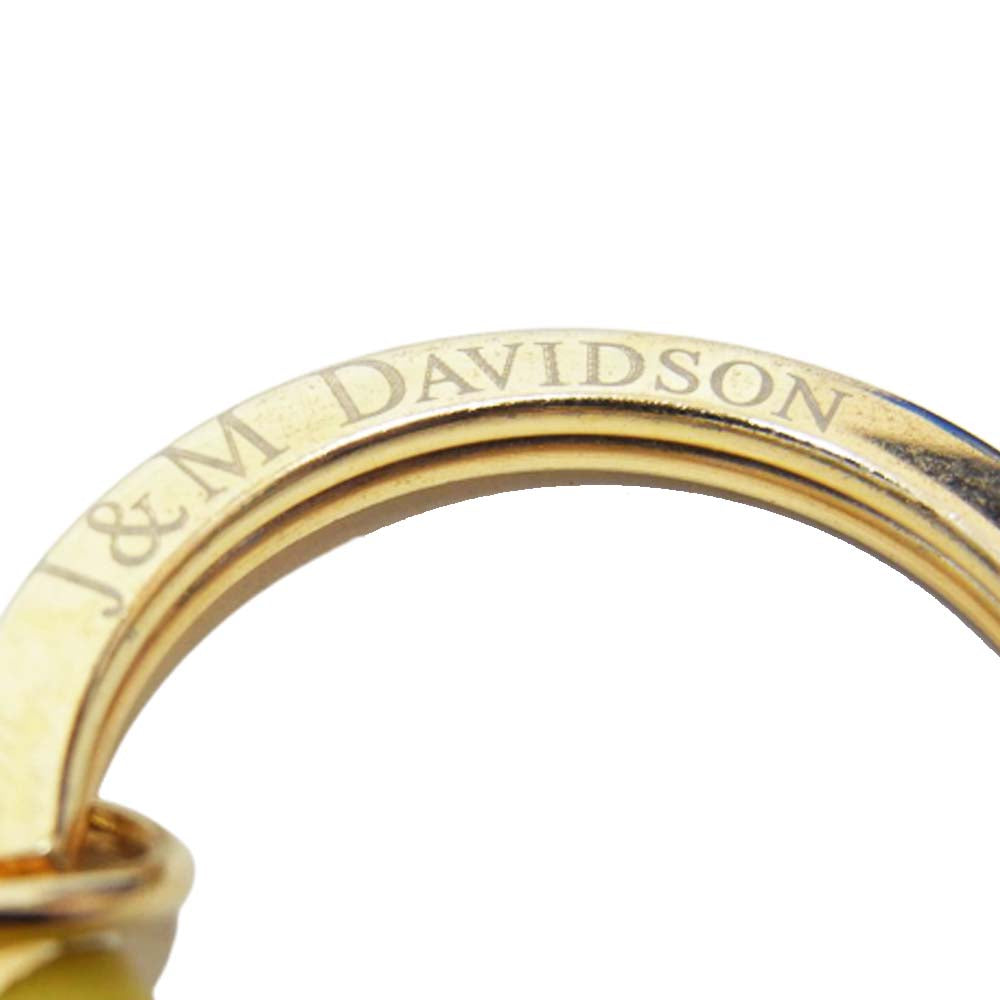 J&M Davidson ジェイアンドエムデヴィッドソン キーリング タッセル KEY TASSEL キーホルダー イエロー系【中古】