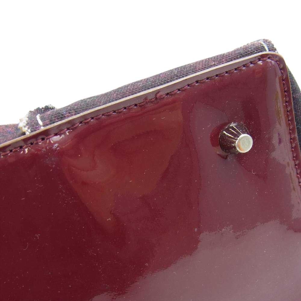 Anya Hindmarch アニヤ・ハインドマーチ 猫 キャット プリント ハンド バッグ ブラウン系【中古】