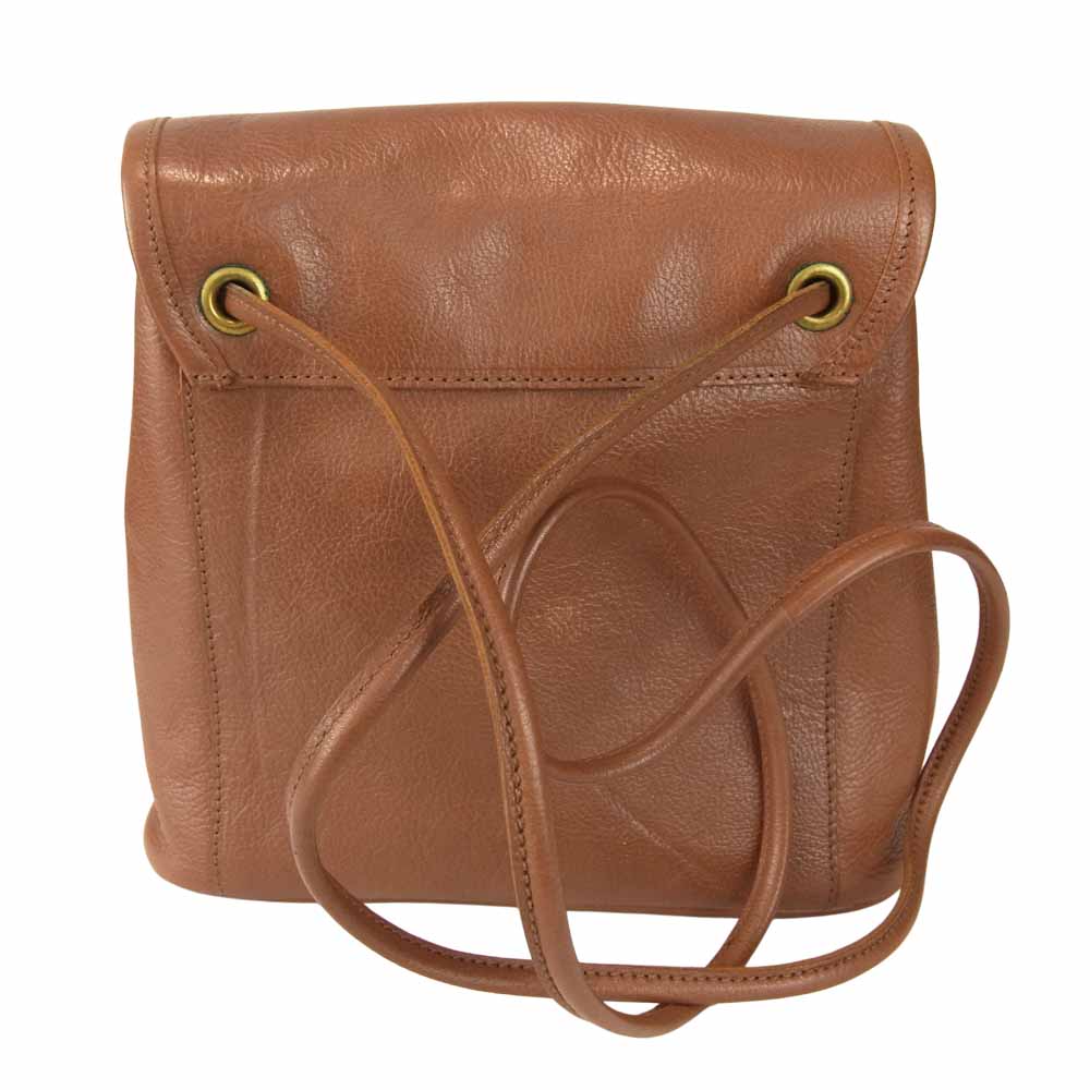 IL BISONTE イルビゾンテ レザー ショルダー バッグ ブラウン系【中古】