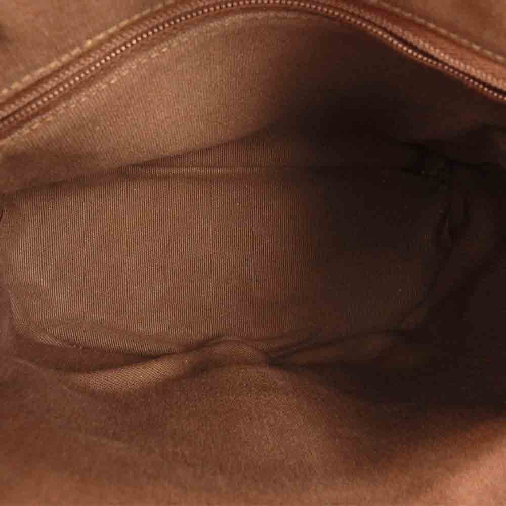 IL BISONTE イルビゾンテ レザー ショルダー バッグ ブラウン系【中古】