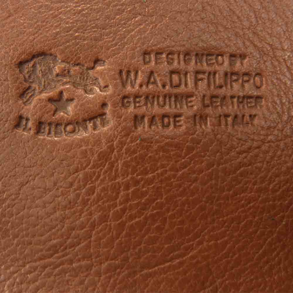 IL BISONTE イルビゾンテ レザー ショルダー バッグ ブラウン系【中古】