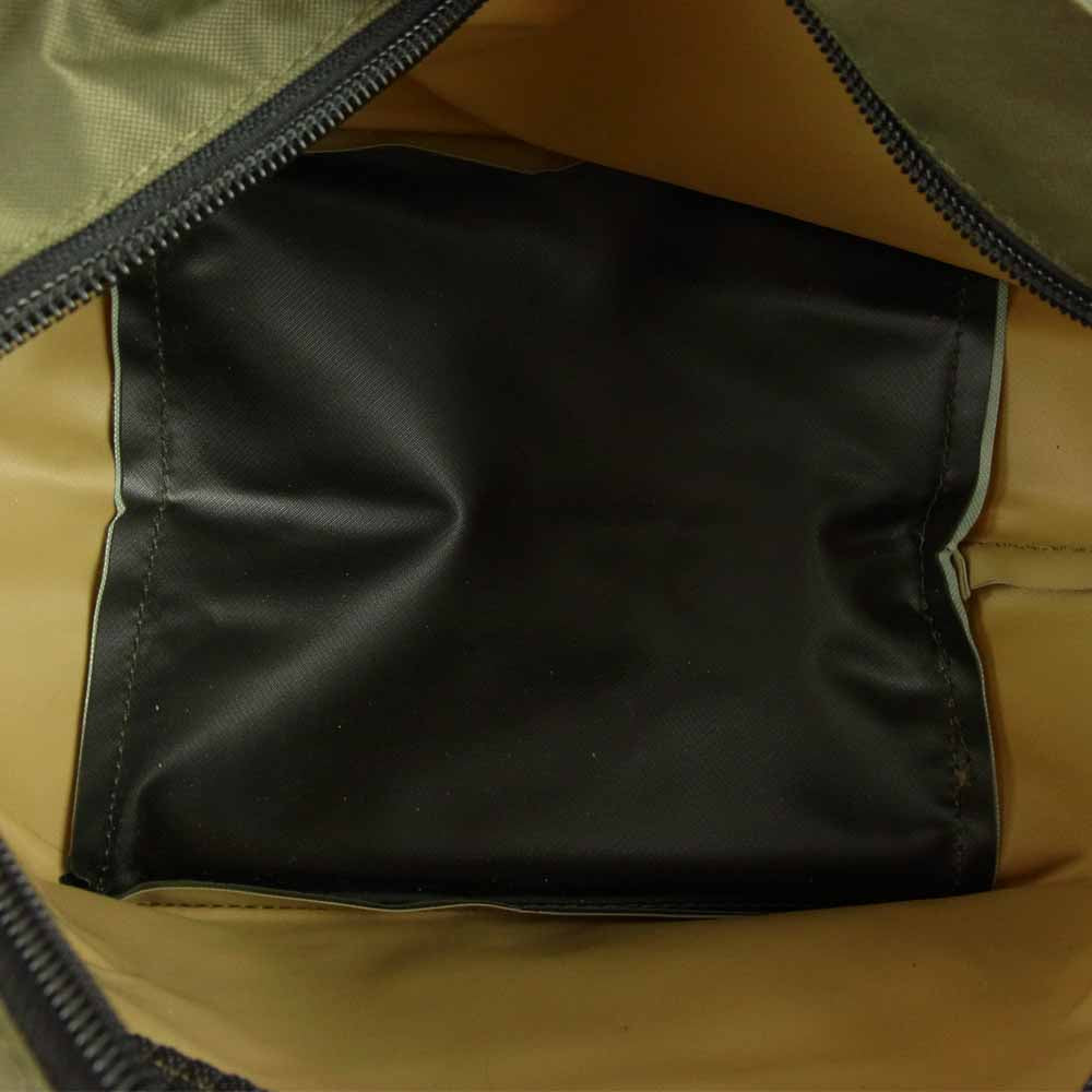 Herve Chapelier エルベ・シャプリエ ナイロン 舟形 トート S オリーブ カーキ系【中古】