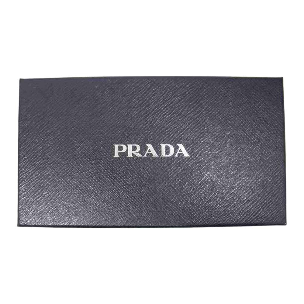PRADA プラダ 1M0506 サフィアーノ メタル レザー 長財布 オレンジ系【中古】