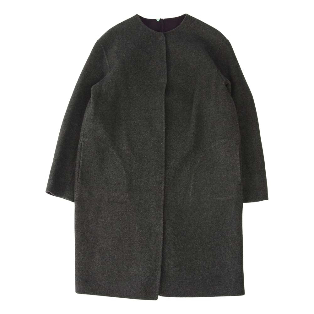 JOSEPH ジョセフ リバーシブル ウール コート グレー系 パープル系 36【中古】
