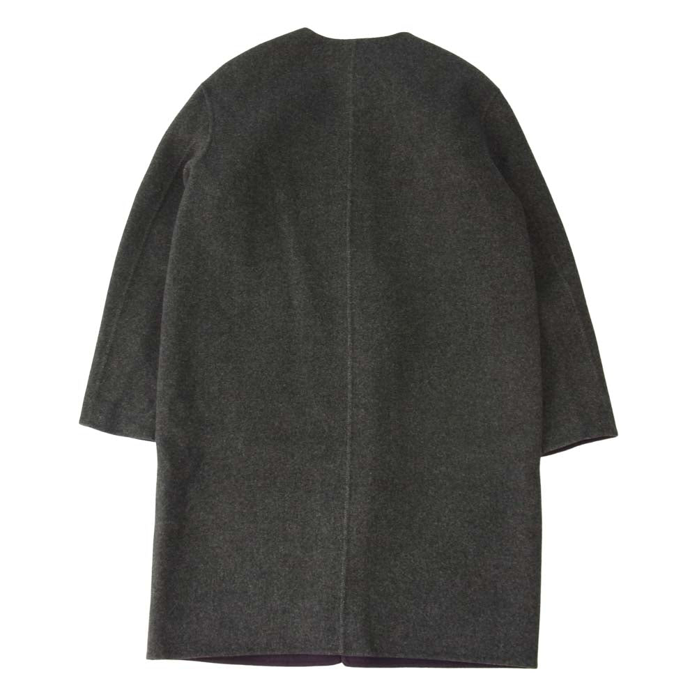 JOSEPH ジョセフ リバーシブル ウール コート グレー系 パープル系 36【中古】
