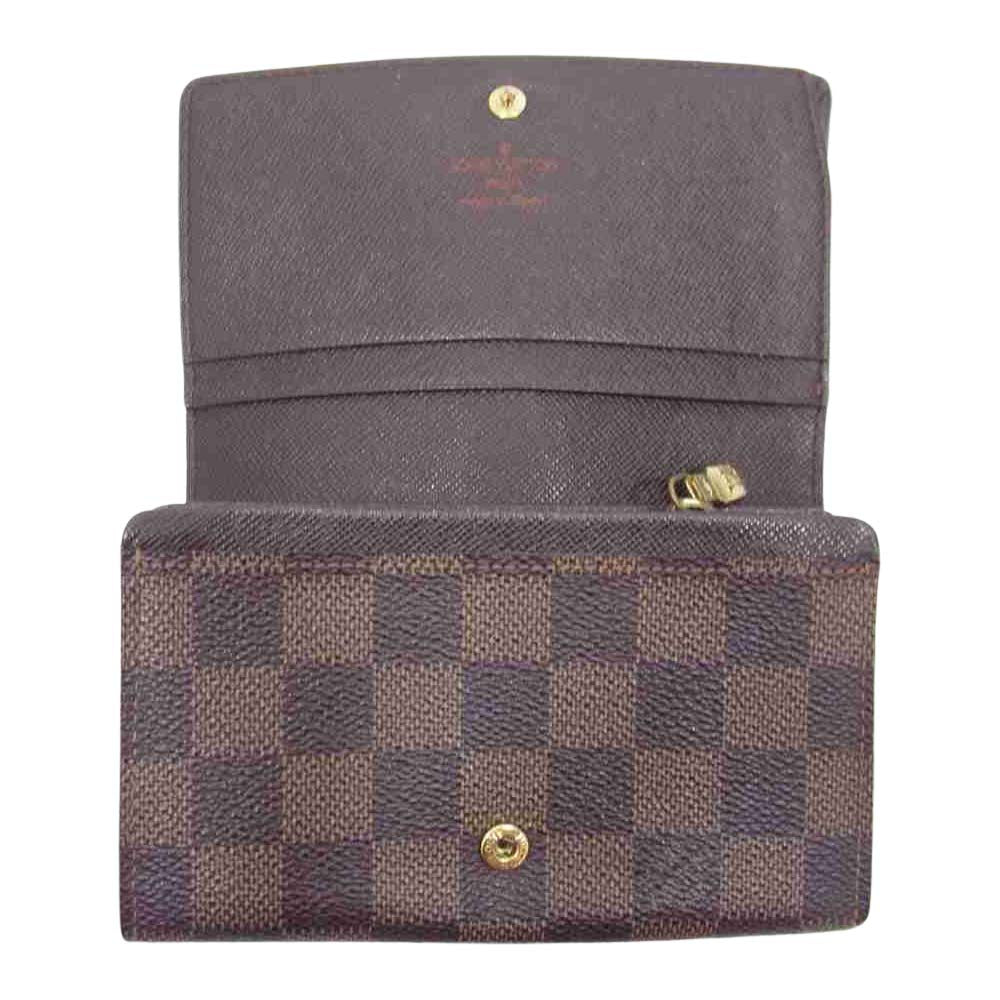 LOUIS VUITTON ルイ・ヴィトン N61730 ダミエ ポルトモネ ビエ トレゾール 財布 ブラウン系【中古】