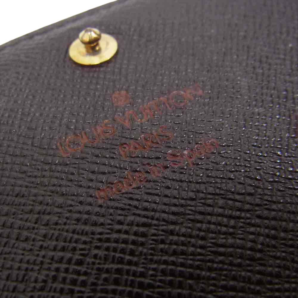 LOUIS VUITTON ルイ・ヴィトン N61730 ダミエ ポルトモネ ビエ トレゾール 財布 ブラウン系【中古】