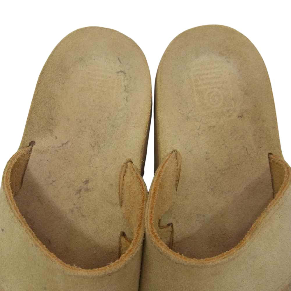 サンダルマン BEACH WIDE ビーチワイド スエード リップルソール サンダル ベージュ系 9【中古】