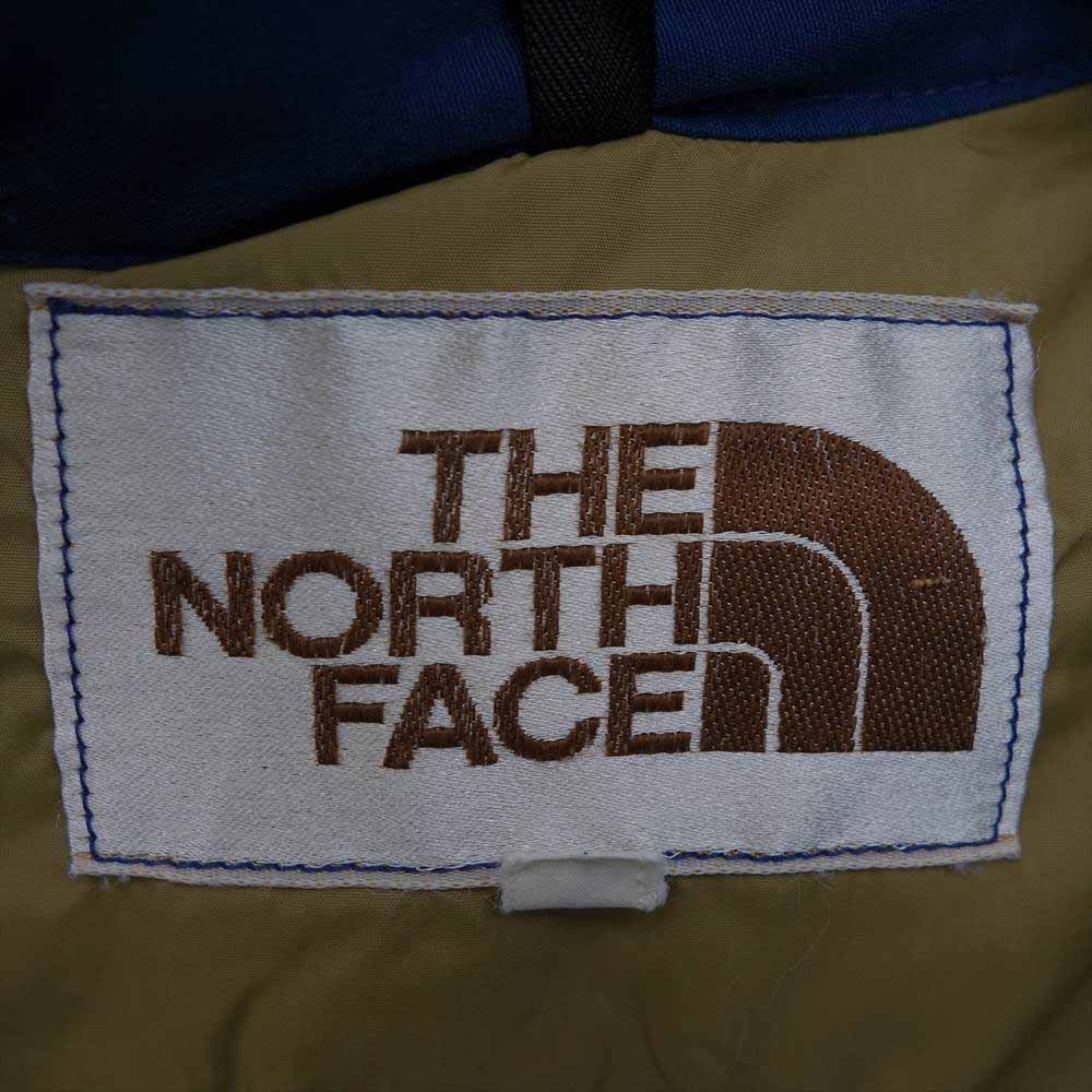 THE NORTH FACE ノースフェイス 80‘s 茶タグ YKKジップ ダウン ジャケット ネイビー系 L【中古】