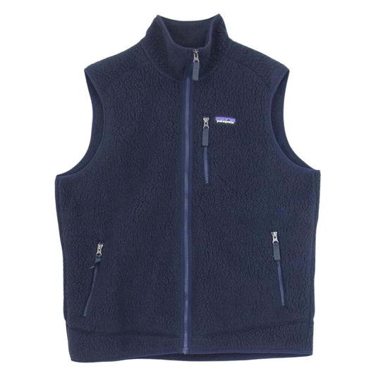 patagonia パタゴニア 17AW 22820 17年製 Retro Pile Fleece Vest レトロ パイル フリース ベスト ネイビー系 L【中古】
