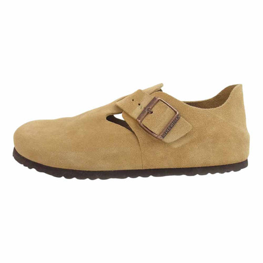 BIRKENSTOCK ビルケンシュトック LONDON NARROW FIT ロンドン スエード ナロー フィット シューズ ベージュ系 42【中古】
