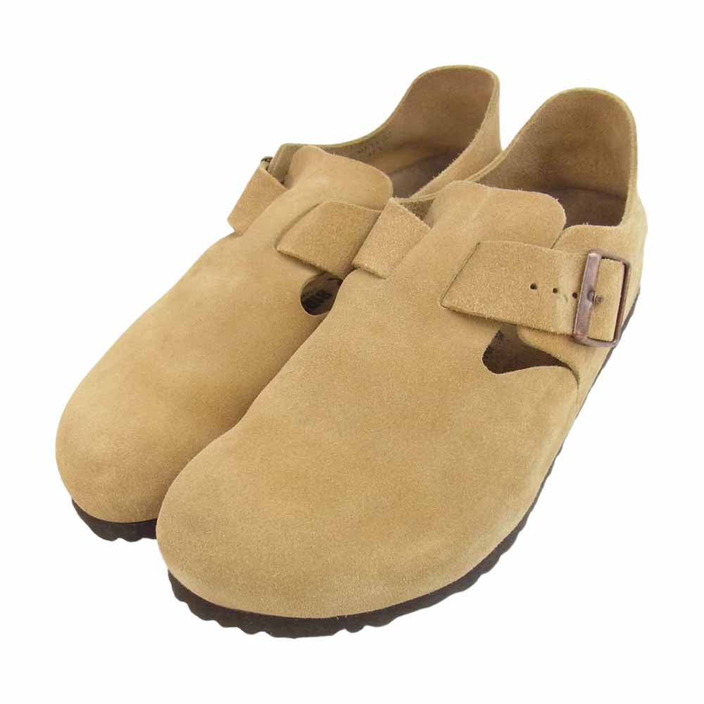 BIRKENSTOCK ビルケンシュトック LONDON NARROW FIT ロンドン スエード ナロー フィット シューズ ベージュ系 42【中古】