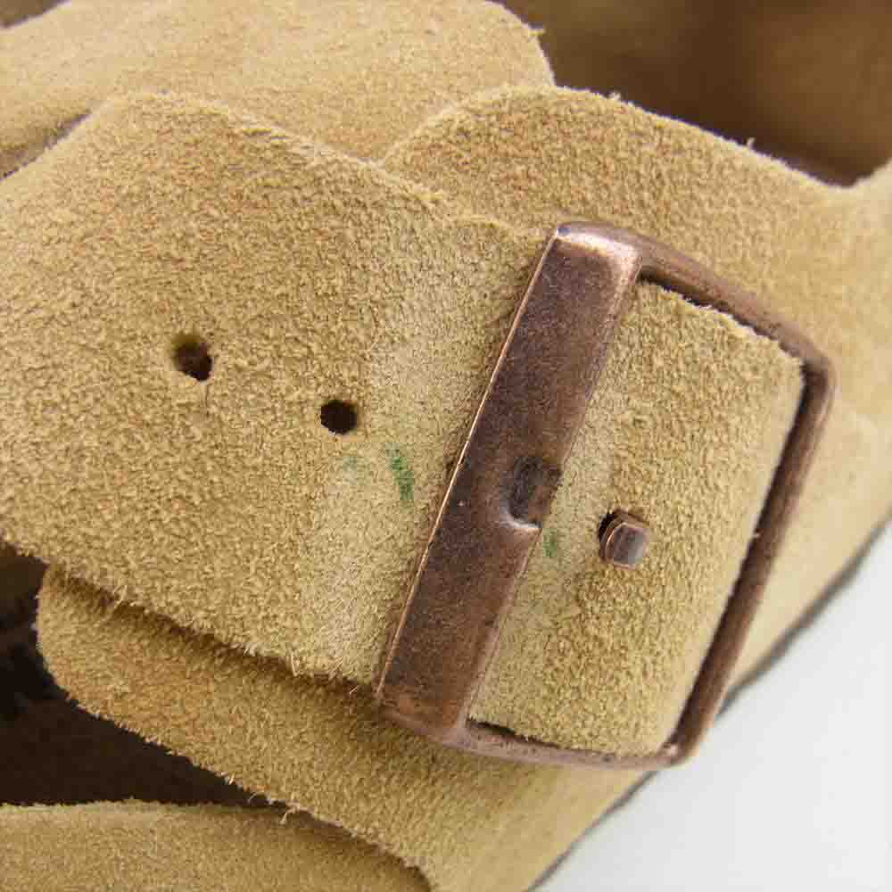 BIRKENSTOCK ビルケンシュトック LONDON NARROW FIT ロンドン スエード ナロー フィット シューズ ベージュ系 42【中古】