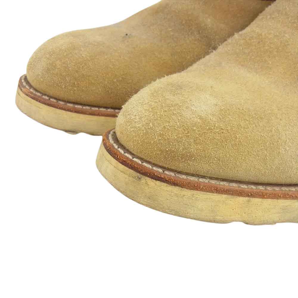 RED WING レッドウィング 8168 PECOS BOOTS ペコスブーツ アビレーン ラフアウト ブーツ ベージュ系 9　1/2【中古】