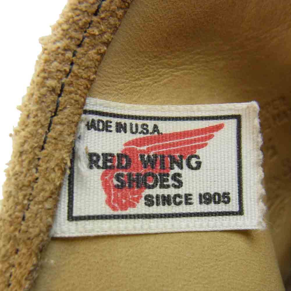 RED WING レッドウィング 8168 PECOS BOOTS ペコスブーツ アビレーン ラフアウト ブーツ ベージュ系 9　1/2【中古】