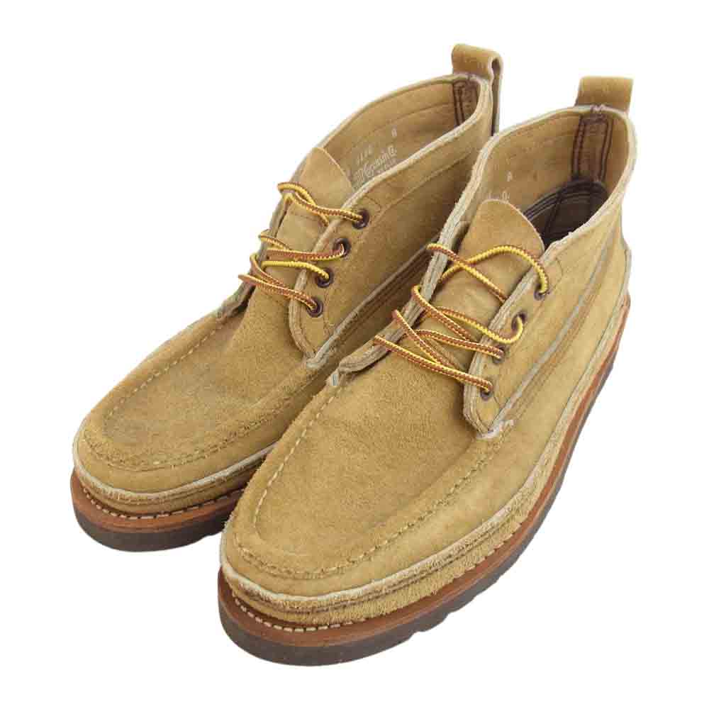 RUSSELL MOCCASIN ラッセルモカシン T200-27 sporting clays chukka laramie suede スポーティング クレイ チャッカ ブーツ ライトブラウン系 9.5 D【中古】