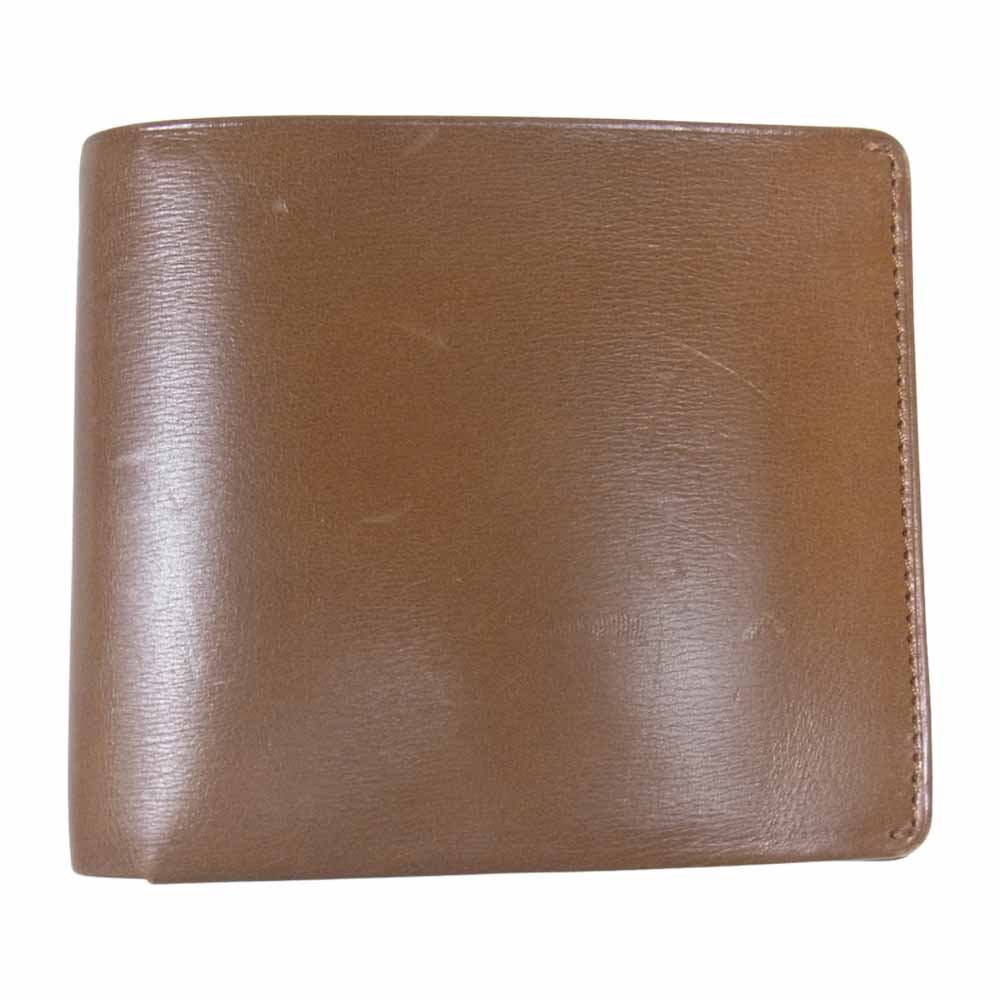 キプリス 8371 二つ折り レザー ウォレット 財布 ブラウン系【中古】