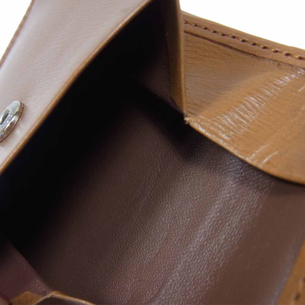 キプリス 8371 二つ折り レザー ウォレット 財布 ブラウン系【中古】