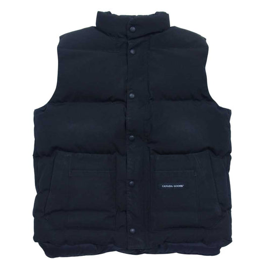 CANADA GOOSE カナダグース 国内正規品 グリフィンタグ Windsor Vest ウィンザー ダウン ベスト ブラック系 M【中古】