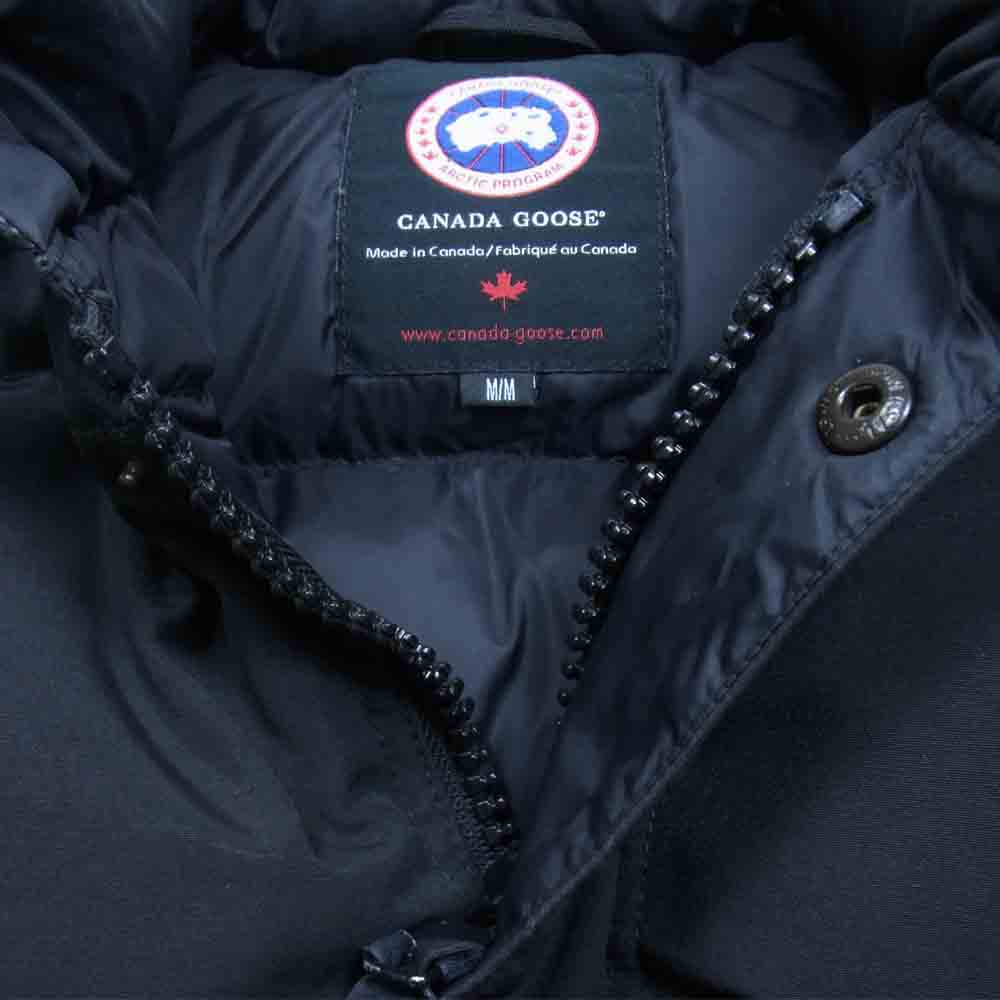 CANADA GOOSE カナダグース 国内正規品 グリフィンタグ Windsor Vest ウィンザー ダウン ベスト ブラック系 M【中古】