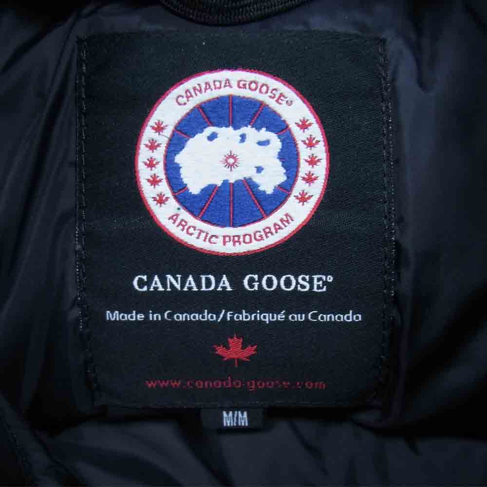 CANADA GOOSE カナダグース 国内正規品 グリフィンタグ Windsor Vest ウィンザー ダウン ベスト ブラック系 M【中古】