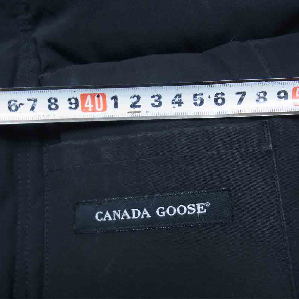 CANADA GOOSE カナダグース 国内正規品 グリフィンタグ Windsor Vest ウィンザー ダウン ベスト ブラック系 M【中古】