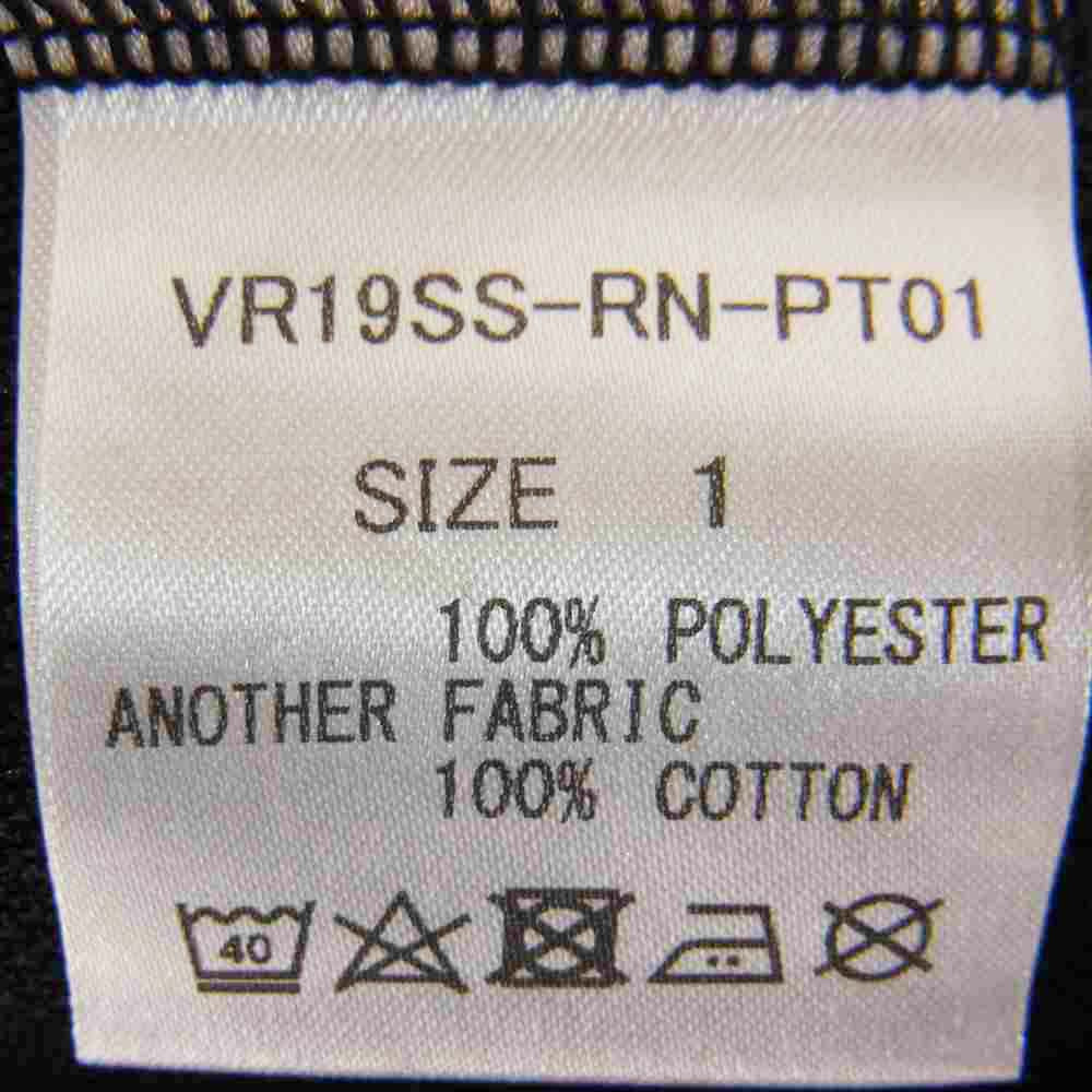 varde77 バルデセブンティセブン VR19SS-RN-PT01 THE SOURCE TRACK PANTS トラック パンツ ブラック ブラック系 1【中古】