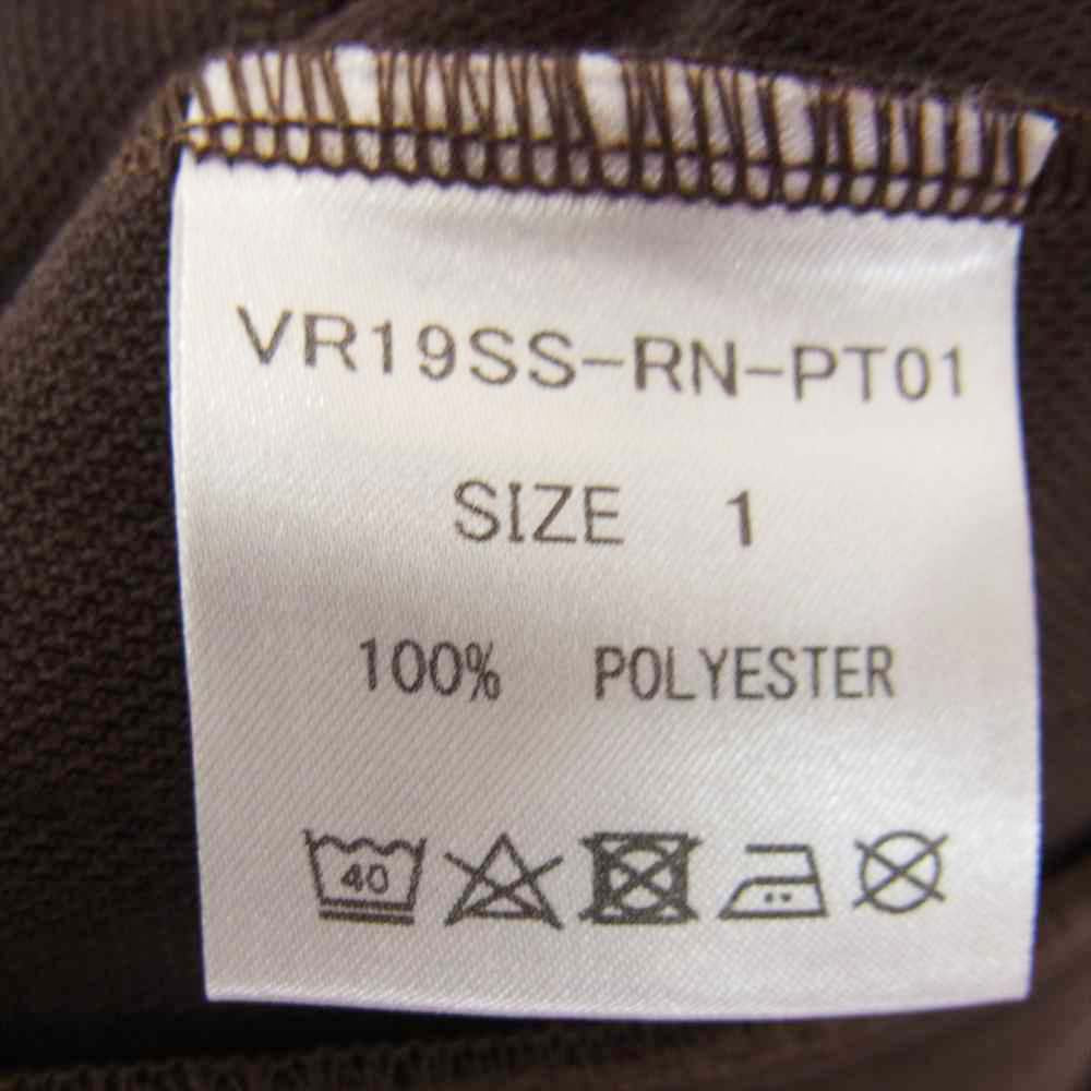 varde77 バルデセブンティセブン VR19SS-RN-PT01 THE SOURCE TRACK PANTS トラック パンツ ブラウン ブラウン系 1【中古】