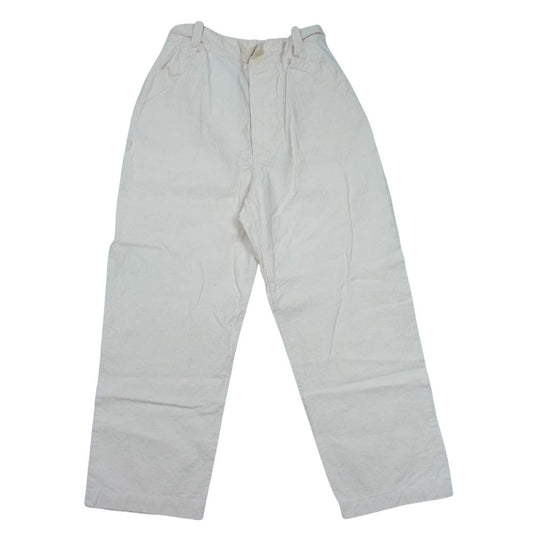 ナスングワム  ITA WORK PANTS イタリア軍ワークパンツ リメイク オフホワイト系 2【中古】