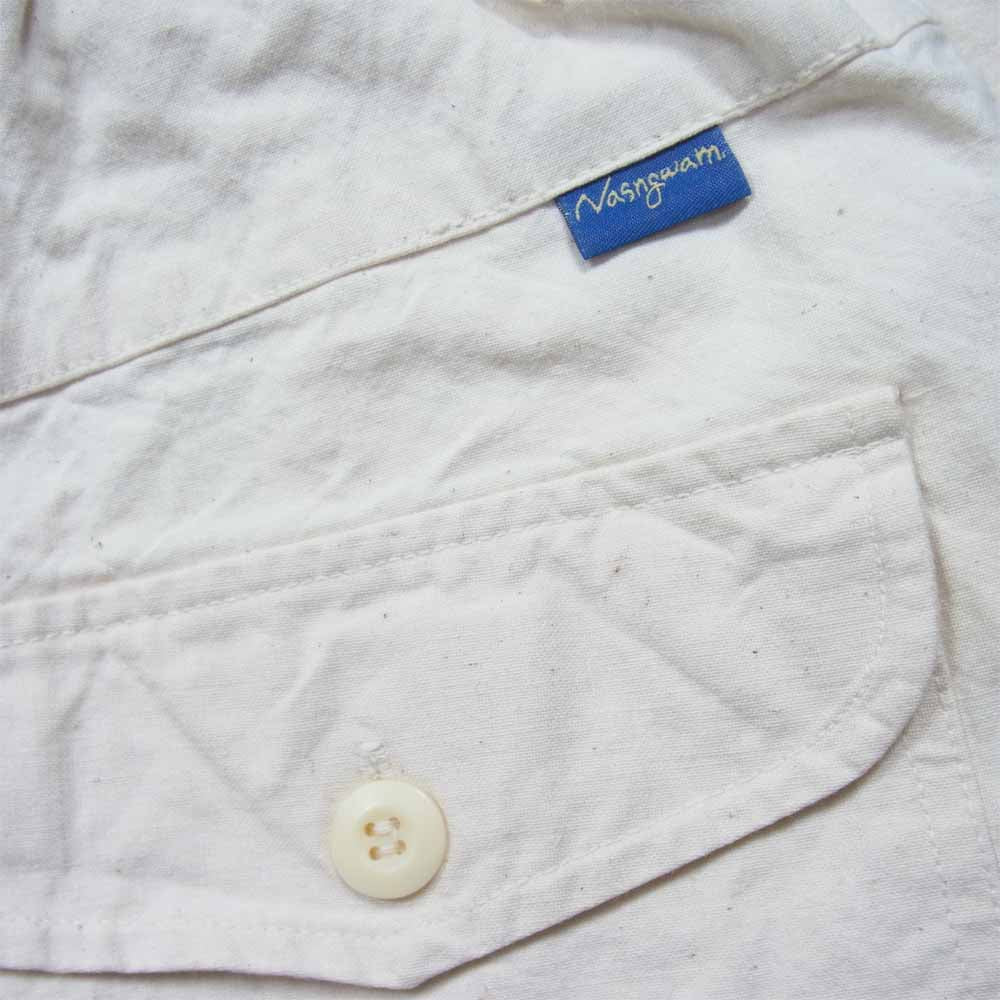 ナスングワム  ITA WORK PANTS イタリア軍ワークパンツ リメイク オフホワイト系 2【中古】