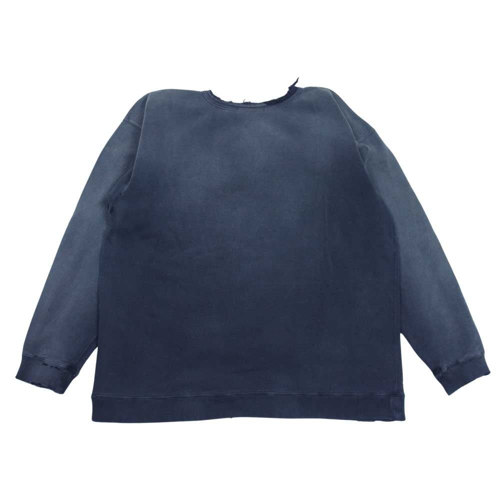 ファー イースタン エンスージアスト CONEY SWEAT SHIRTS ダメージ加工 スウェット チャコール系 L【美品】【中古】