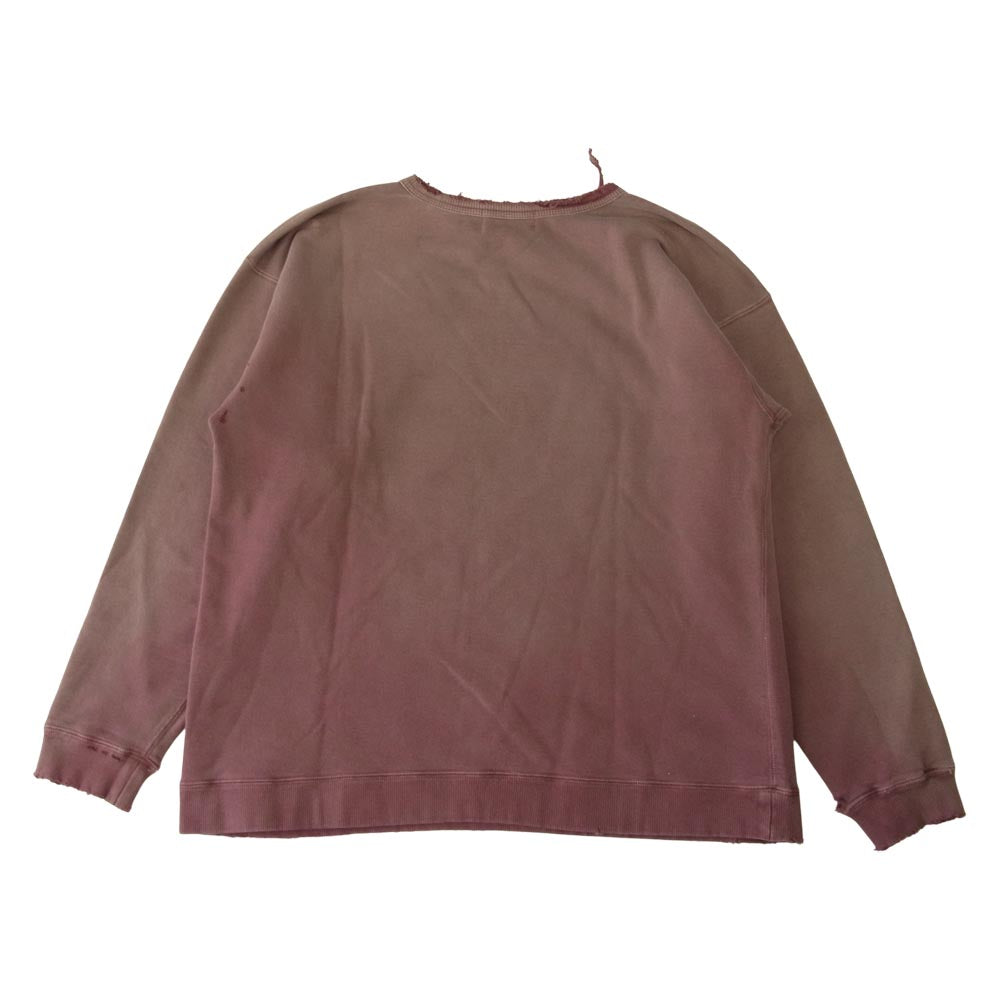 ファー イースタン エンスージアスト CONEY SWEAT SHIRTS ダメージ加工 スウェット パープル系 L【美品】【中古】