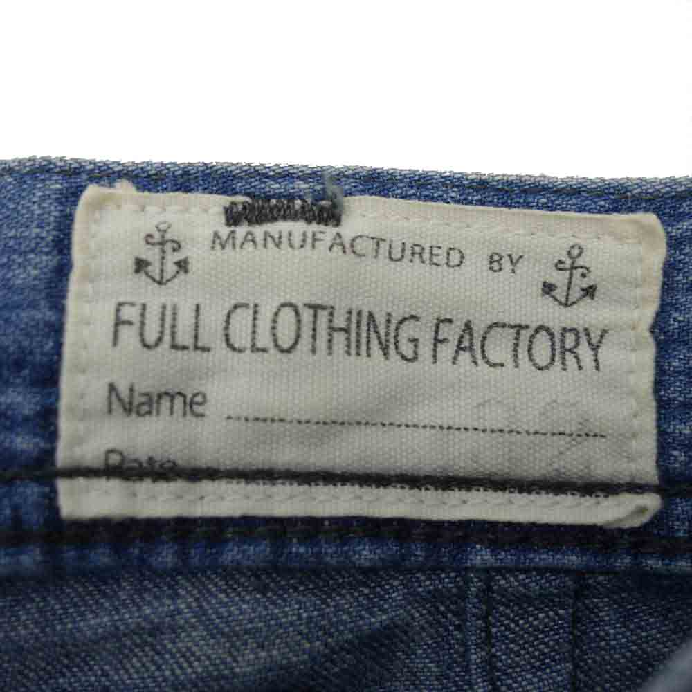 FULLCOUNT フルカウント 1202-1 8oz USN デッキパンツ USN SEAMENS TROUSER ミリタリー パンツ ブルー系 32【中古】
