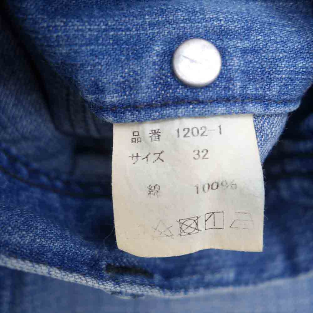 FULLCOUNT フルカウント 1202-1 8oz USN デッキパンツ USN SEAMENS TROUSER ミリタリー パンツ ブルー系 32【中古】