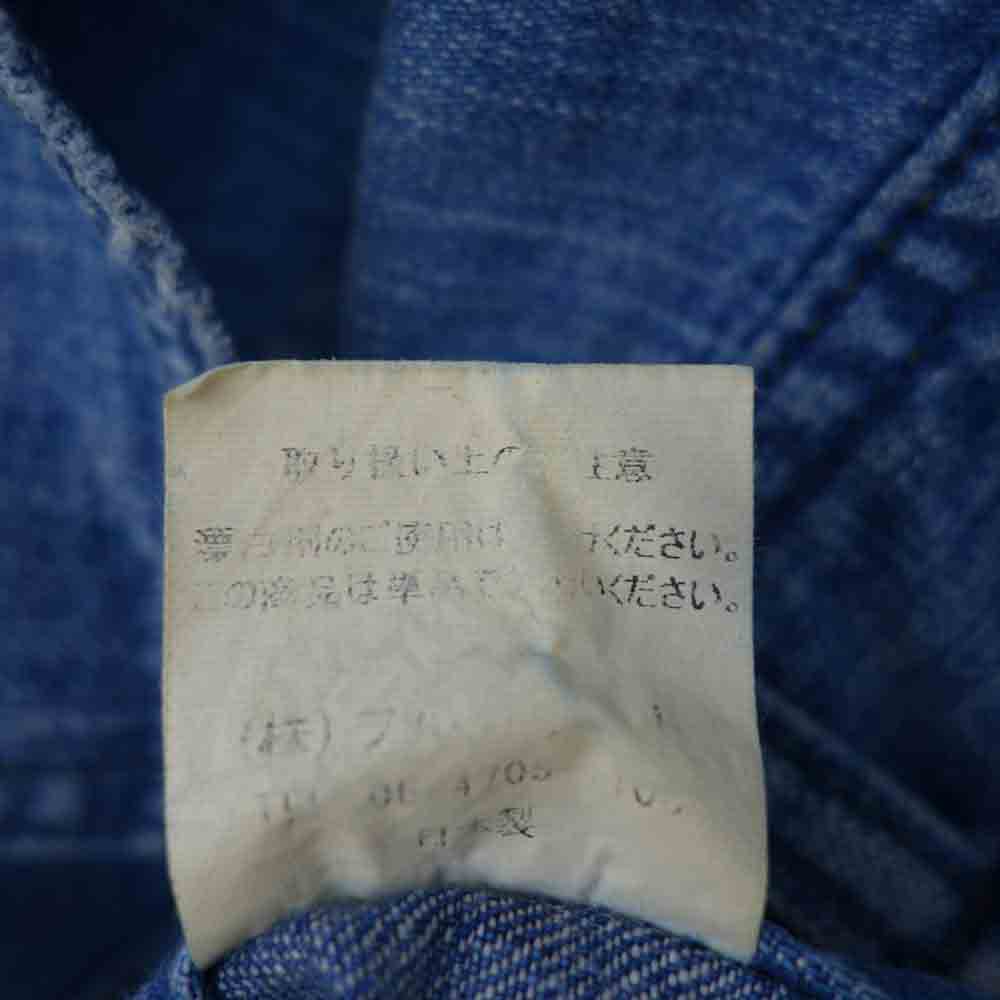 FULLCOUNT フルカウント 1202-1 8oz USN デッキパンツ USN SEAMENS TROUSER ミリタリー パンツ ブルー系 32【中古】