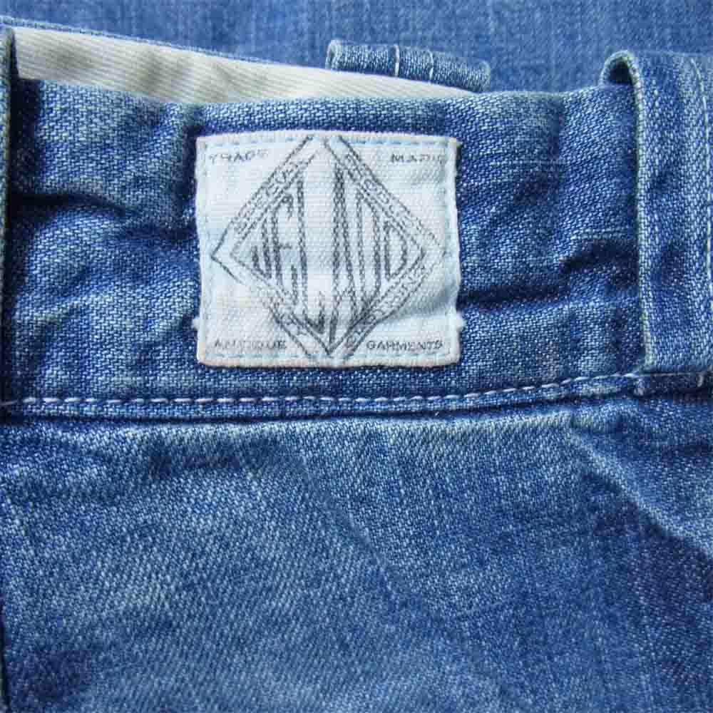 JELADO ジェラード Grind Work Trousers V/F グラインド ワーク トラウザーズ ヴィンテージ加工 デニムパンツ インディゴブルー系 M【中古】