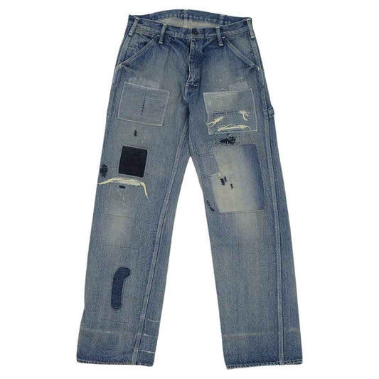 JELADO ジェラード Compton コンプトン ヴィンテージ加工 ペインター デニム パンツ ブルー系 M【中古】