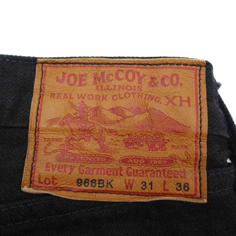 The REAL McCOY'S ザリアルマッコイズ 966BK JOE McCOY ジョーマッコイ ブラック デニム ブラック系 31【中古】