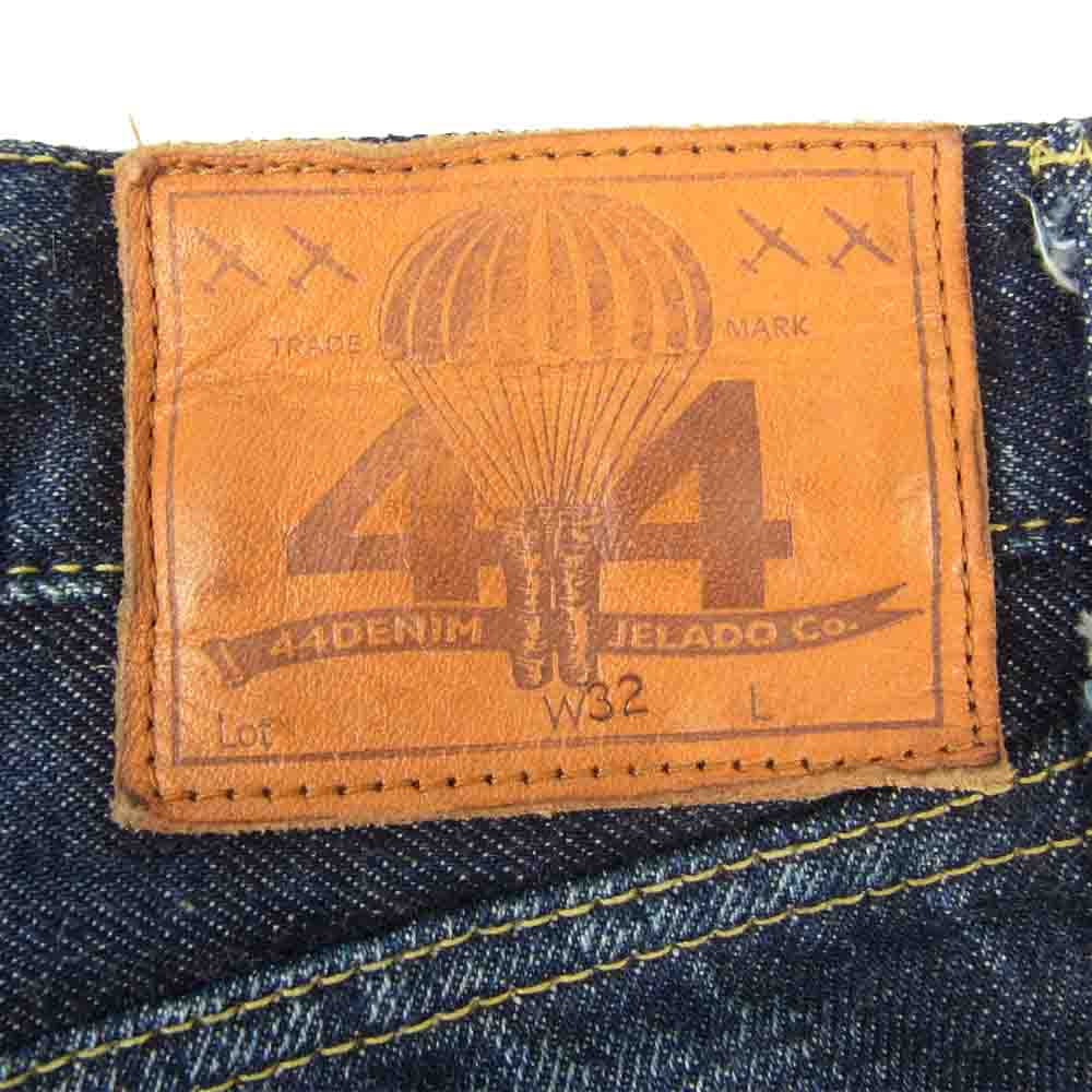 JELADO ジェラード 44DENIM ユーズド加工 デニム パンツ　 インディゴブルー系 32【中古】