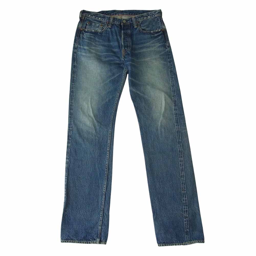 FULLCOUNT フルカウント 1101 HAND WASH ウォッシュ加工 オリジナル ストレート デニム パンツ インディゴブルー系 32【中古】
