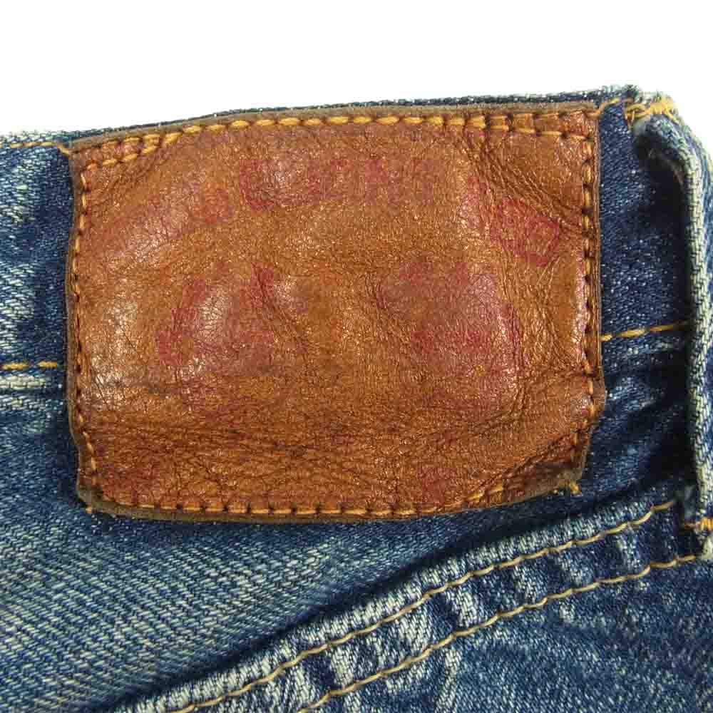 FULLCOUNT フルカウント 0105　HAND WASH ウォッシュ加工 デニム パンツ インディゴブルー系 32【中古】