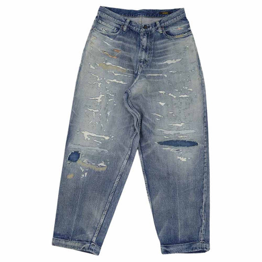 ネクサスセブン RMA-NYT-P0B DAMAGED BUGGY DENIM CHINO PANTS ダメージ加工 バギー デニム チノ パンツ インディゴブルー系【中古】